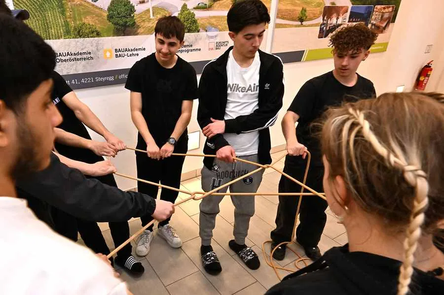 Seilübung - Teamwork
