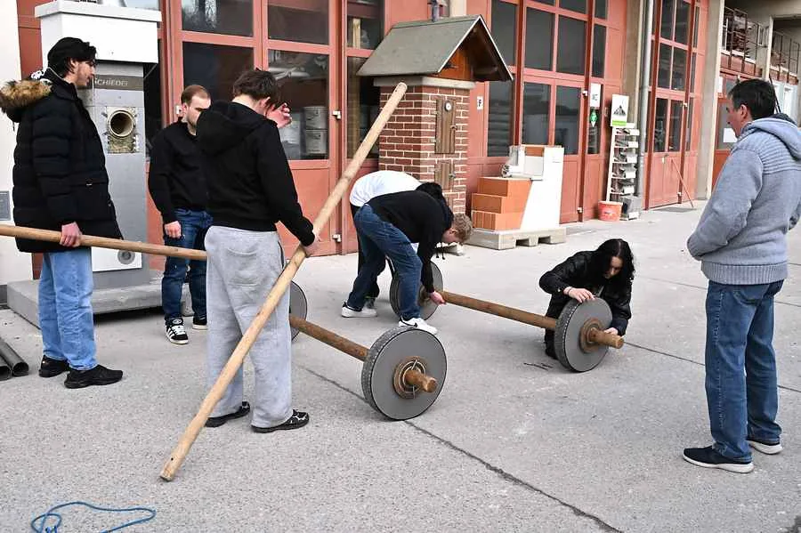 Aufbau Holzwagen